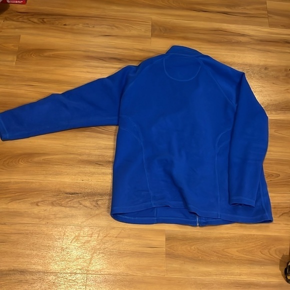 Ladies Full Zip Jacket Bold Blue sweater sweatshirt size XXL Kirkland Top - Picture 3 of 9